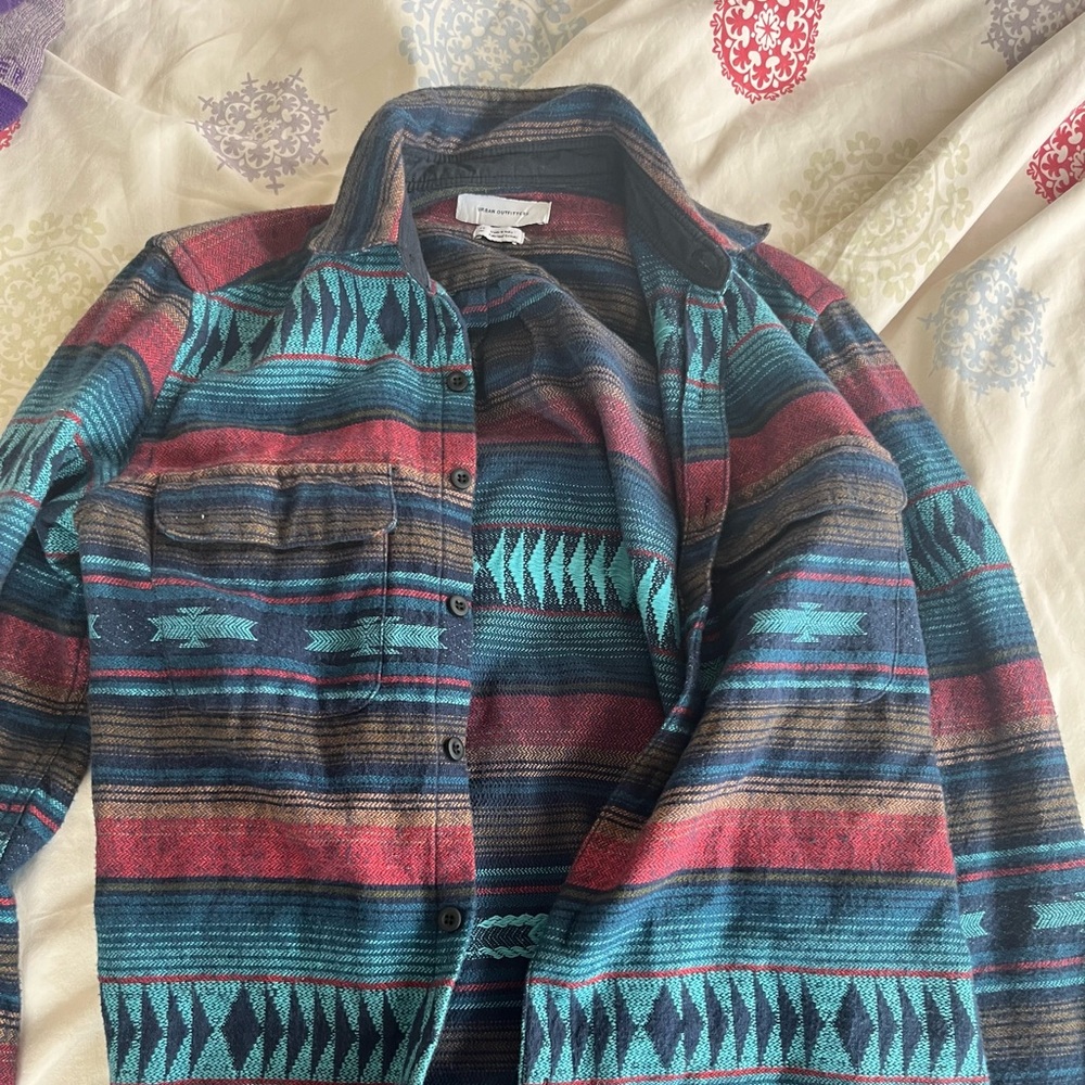 Urban outfitters aztec flannel